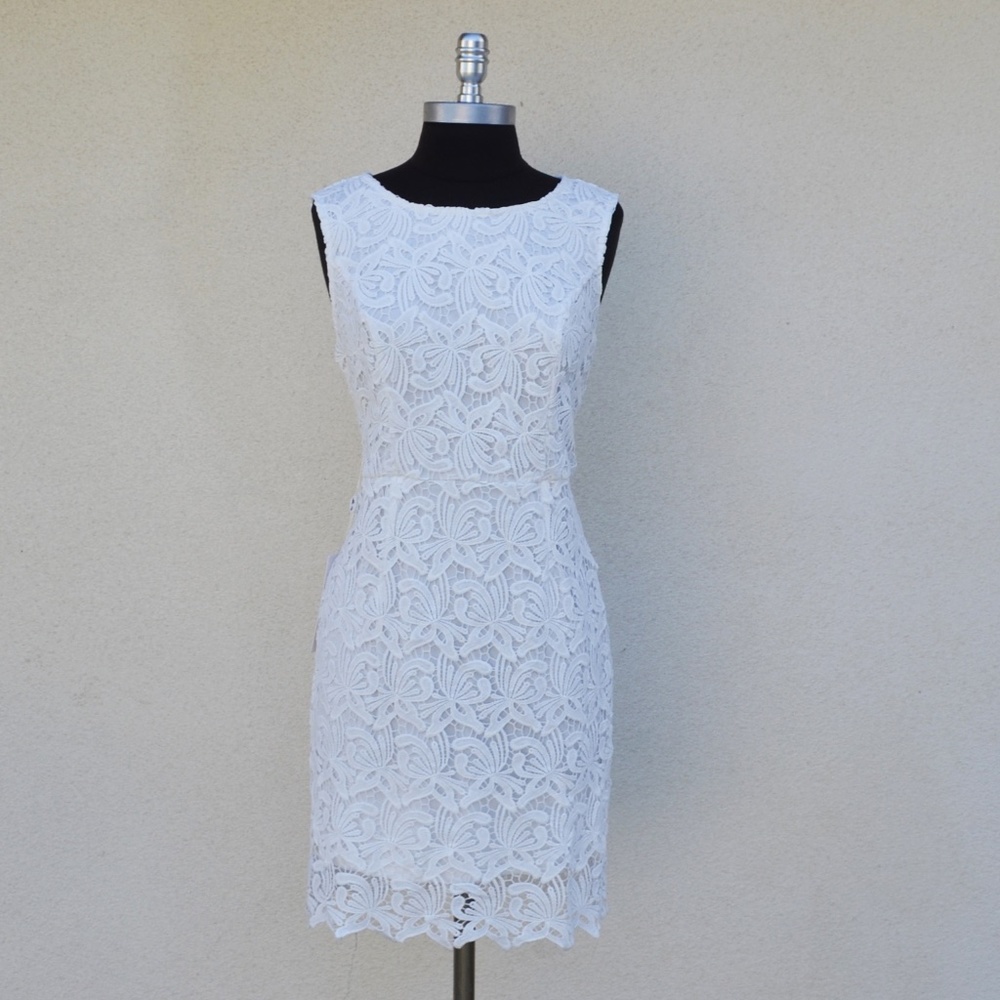 White lace dress